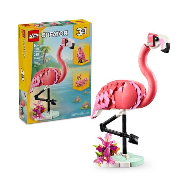 LEGO 31170 Creator Pink Flamingo 3 in 1 Brand New Sealed - Picture 1 of 4